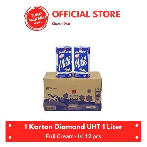 1 KARTON DIAMOND UHT FULLCREAM 1000ML ISI 12PCS