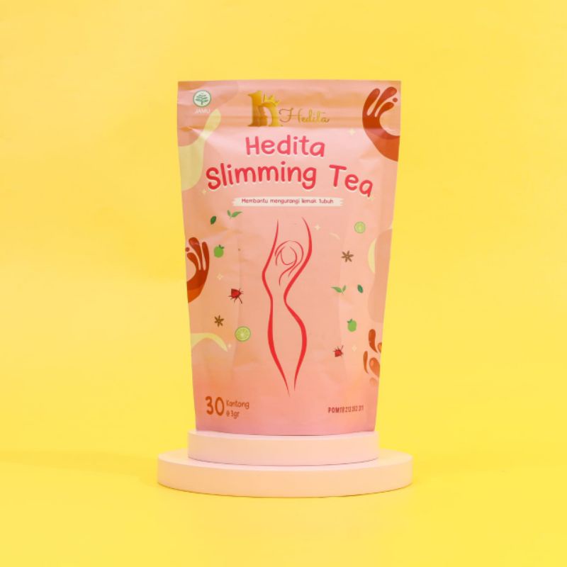 BPOM HEDITA SLIMMING TEA AMPUH | TEH PELANGSING HERBAL | TEH PELUNTUR LEMAK TUBUH AMAN TANPA EFEK SAMPING