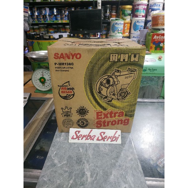 (P-WH138C SANYO) Pompa air listrik manual P-wh138c