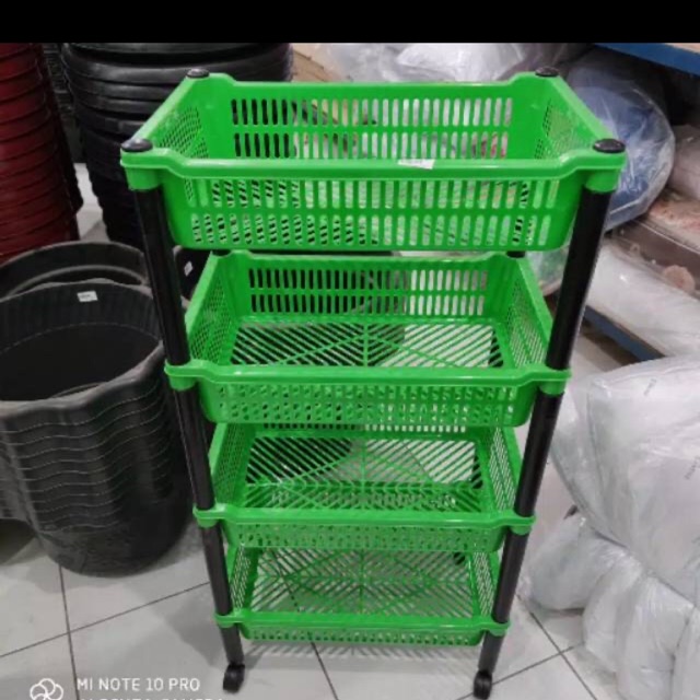 Rak Serbaguna/Salon 4 Susun ada Roda