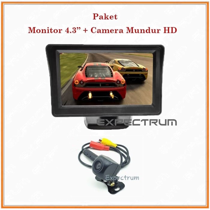 Monitor TV Ondash 4.3 inch - PAKET Monitor TV 4.3 inch &amp; Kamera CCD HD