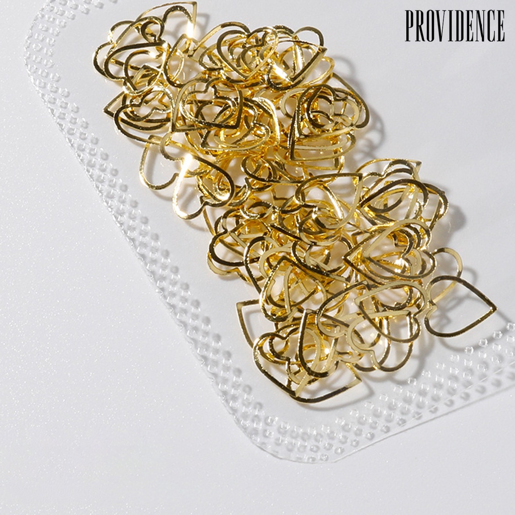 Providence 100pcs / Set Charms Rivet Metal Glitter 3d Untuk Dekorasi Nail Art / Manicure