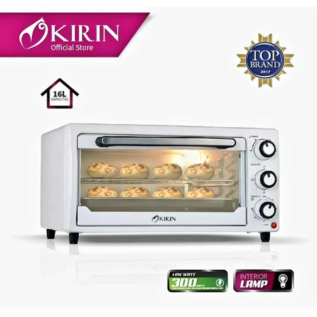 Electric Oven Kirin KBO160LL Low Watt 16 Liter 600 Watt KBO-160LL Low Watt