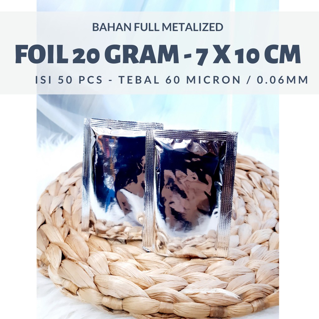 kemasan alumunium foil - alumunium foil,  - Grosir Kemasan Sachet 7x10 cm
