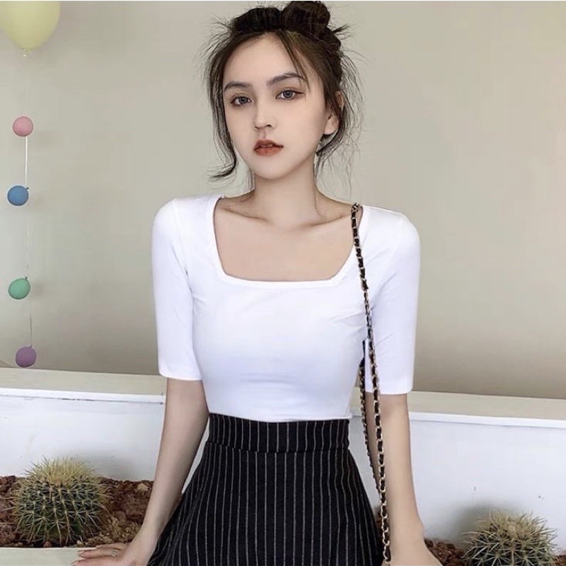 MARTINA BASIC T-SHIRT UNECK JERSEY