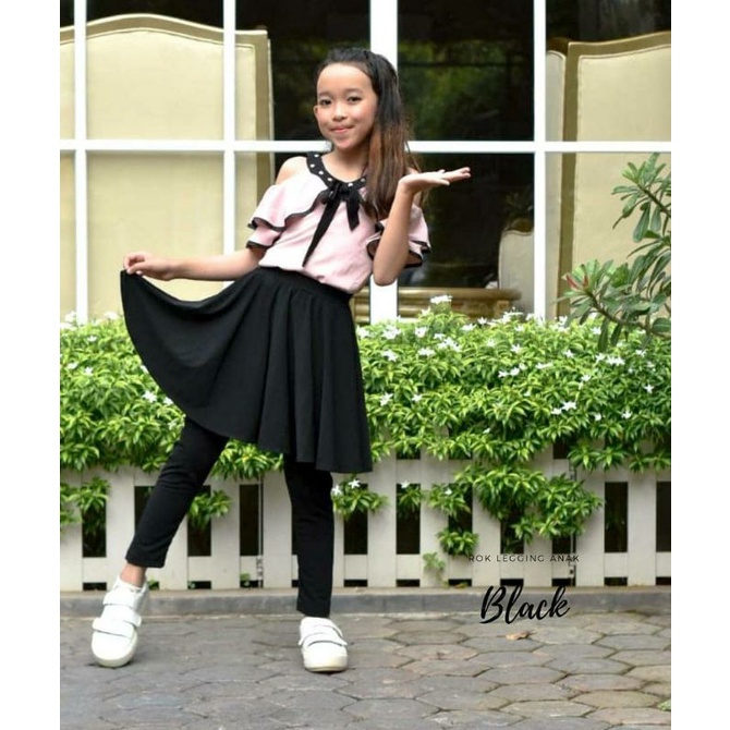 Legging Rok Anak Perempuan 8-11Tahun/Rok Legging Anak Perempuan Celana Rok Anak-Anak Panjang