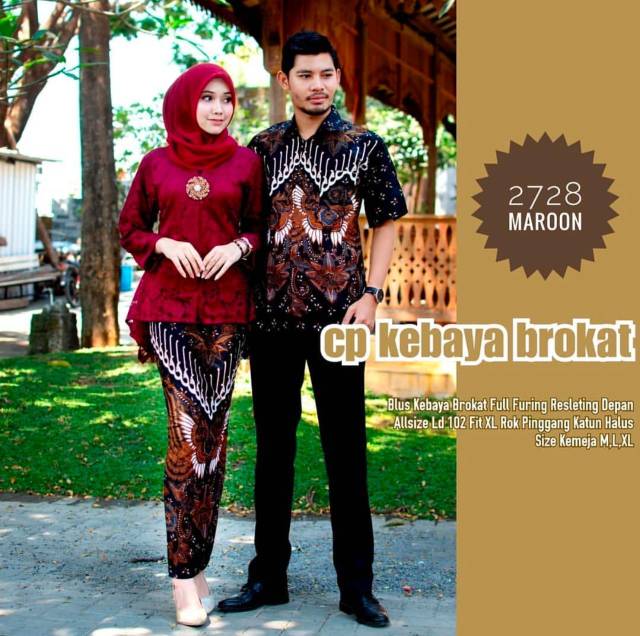 Couple kebaya brokat