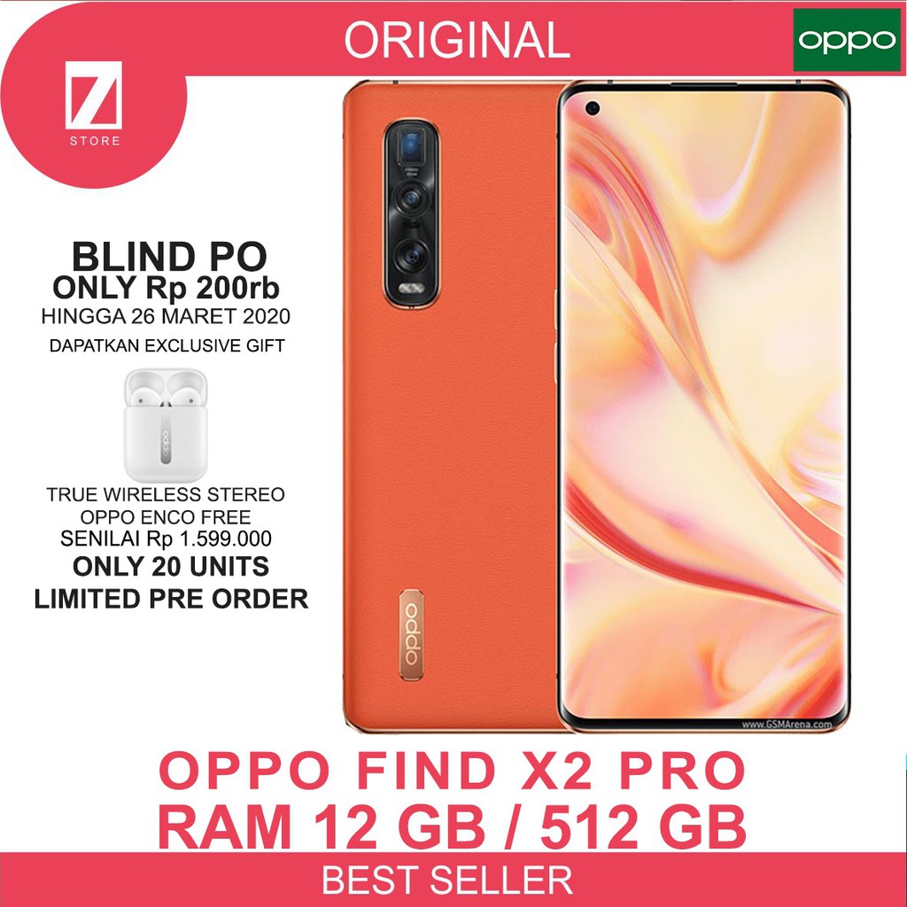 OPPO FIND X2 PRO RAM 12 ROM 512 GARANSI RESMI OPPO INDONESIA PRE ORDER