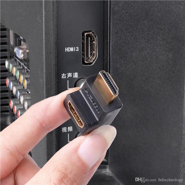 270 derajat L Shape HDMI Converter Male to Female