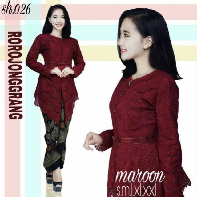 Kebaya roro jonggrang/kebaya wisuda/kebaya modern