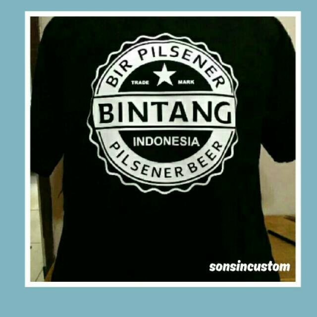 KAOS BIR BINTANG INDONESIA DISTRO BALI BIG SIZE UNISEX