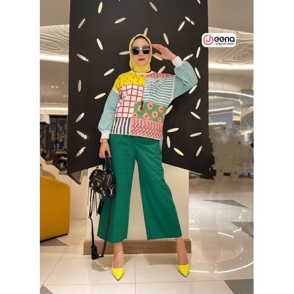 One Set Blouse Kulot Anuva by Jeena Original