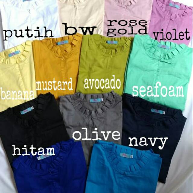 Gamis polos Kiky Collection