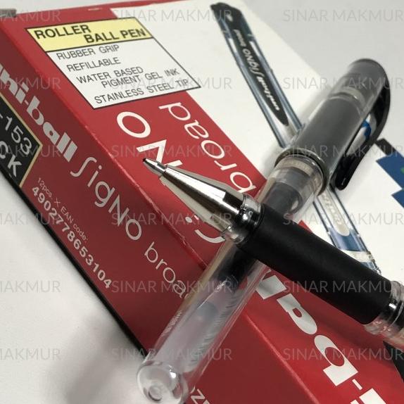 

➳ Pulpen Uniball Signo UM 153 - Hitam ☚