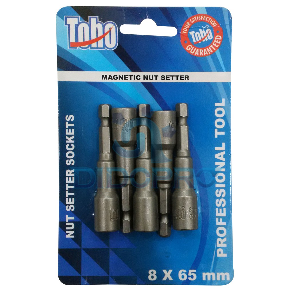 Mata Bor Roofing Toho 8x65mm Magnetic Nut Baut Kunci Kepala Rofing Rooping