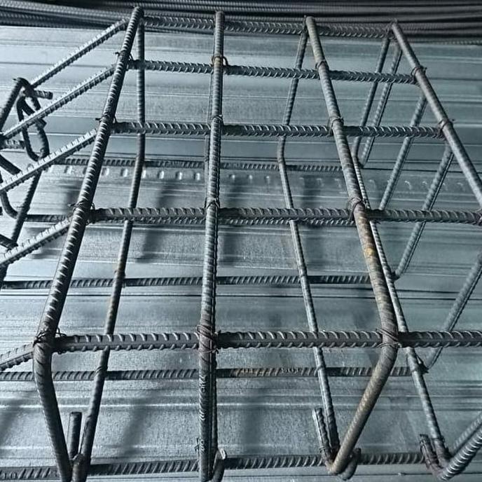 Pondasi cakar ayam 80x80 cm besi 10mm ulir