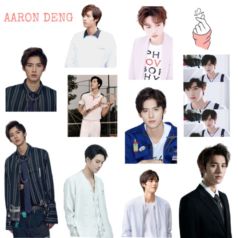 

12 pcs Stiker murah Aaron Deng/ Deng Chaoyuan diy aesthetic tahan air stiker laptop/handphone/scrapbook/buku jurnal