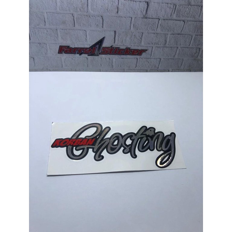 Stiker sticker korban ghosting