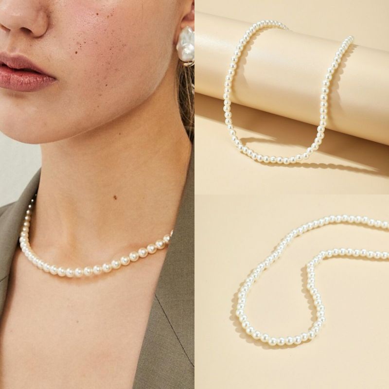 Kalung Mutiara / Pearl Necklace / coker mutiara / kalung coker / gelang mutiara / pearl bracelet / D