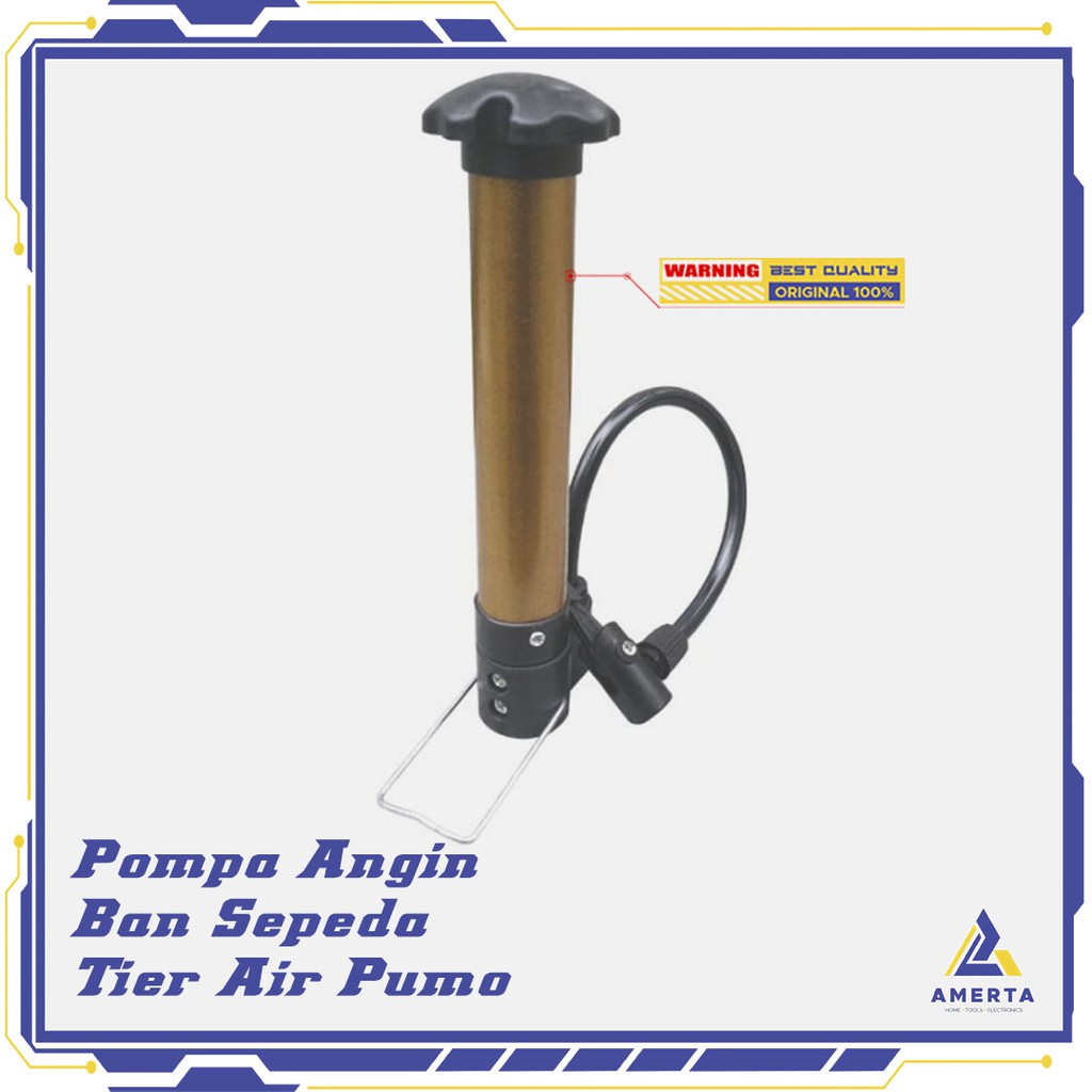 Pompa Angin Ban Sepeda Tier Air Pump TaffSPORT - PM002 - Golden