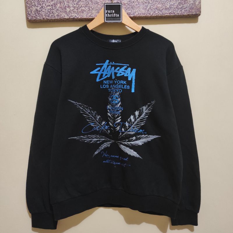 crewneck stussy fashion second bekas