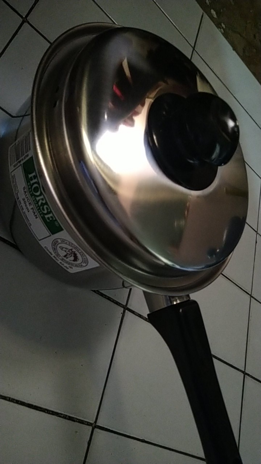 Horse Panci Susu + Tutup Stainless 18cm | Sauce Pan Anti Lengket | Panci Tahan Panas Murah