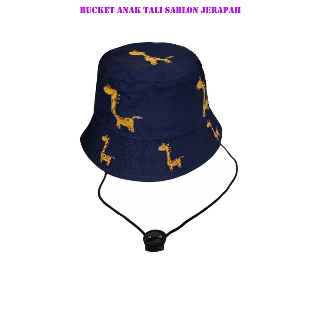 TOPI ANAK LAKI LAKI PEREMPUAN BUCKET HAT ANAK COWOK CEWEK 3 4 5 6 7 8 9 10 TAHUN KOREA 1 2 BASEBALL FASHION ANAK COWO CEWE OOTD USIA BALITA KIDS KUPLUK AKSESORIS KEPALA UMUR ANAK KADO ANAK LUCU-Jerapah Navy
