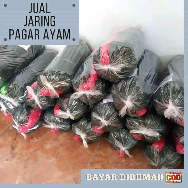 Jaring Ayam Pagar Lebar 2 Meter Jaring Kandang Ayam Lebar 2 Meter Panjang 20-22 Meter