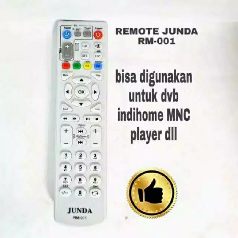 Remot Remote STB IndiHoy ZT3 B-860H B-760H B700v5 Junda RM-001