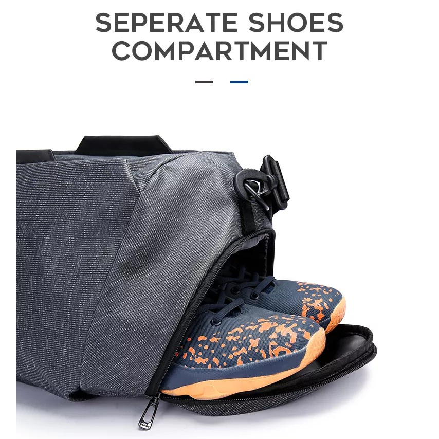 BG7551 Tas Bange Travel Bag Gym Fitness Sport Futsal Sepatu Ringan
