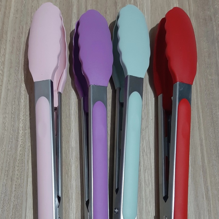 Capitan Penjepit Makanan Silikon Food Tong Silicone 9&quot;