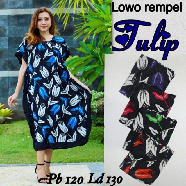 FULAIZAH BATIK Daster  lowo jumbo tulip karet dada busui 