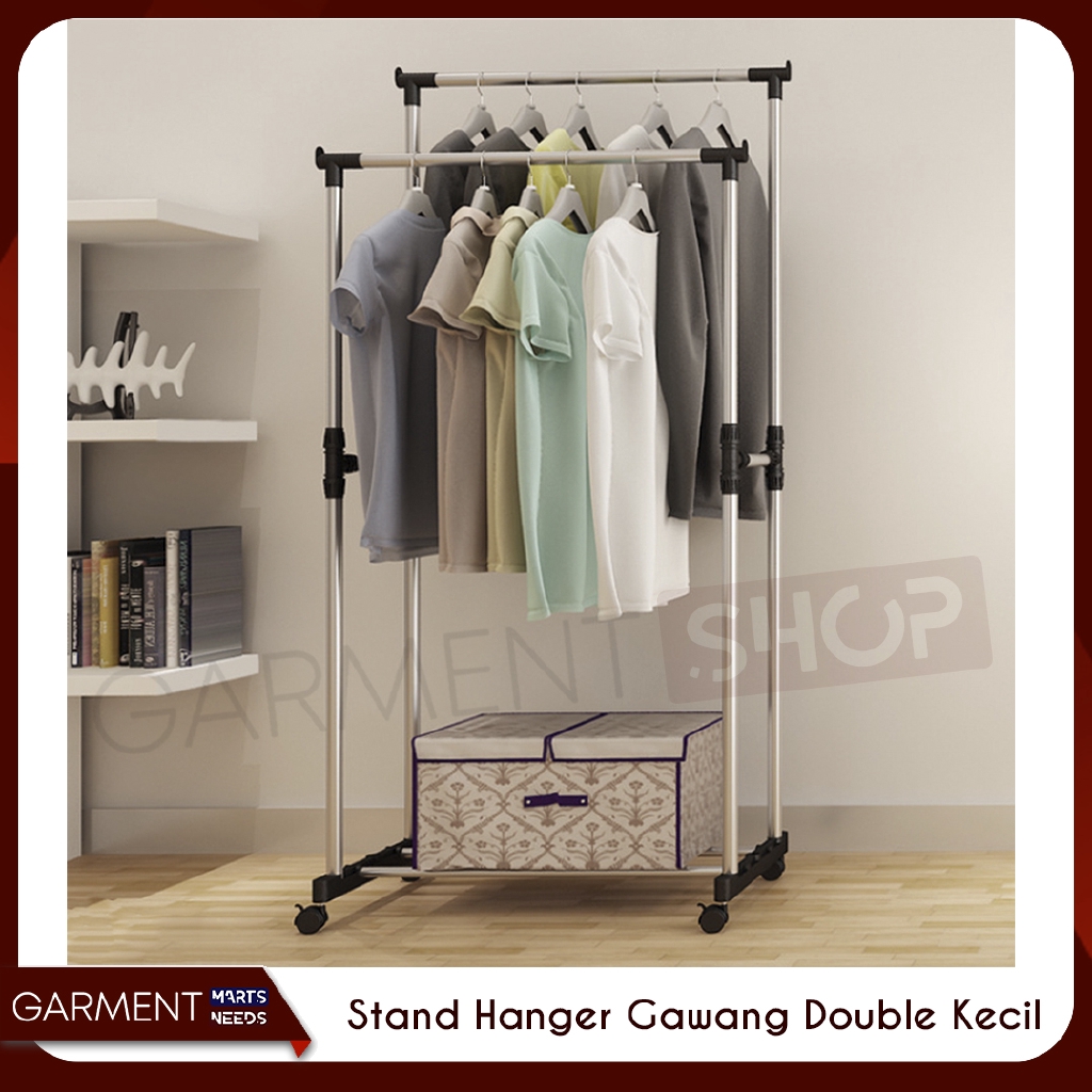 Rak Gawang Stand Hanger Gawangan Jemuran DOUBLE MURAH ...