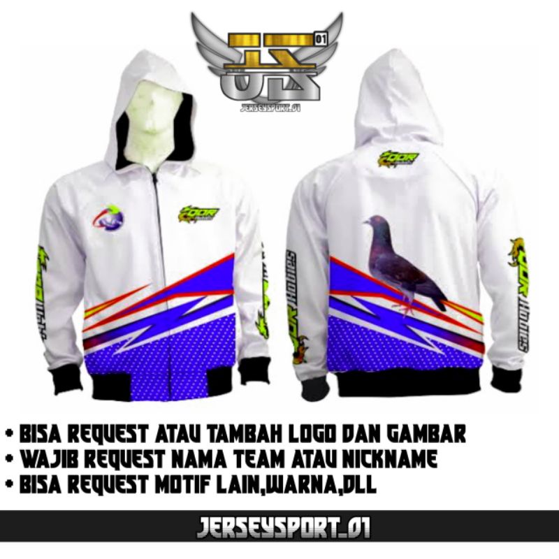 Jaket Jersey Merpati Custom Bebas