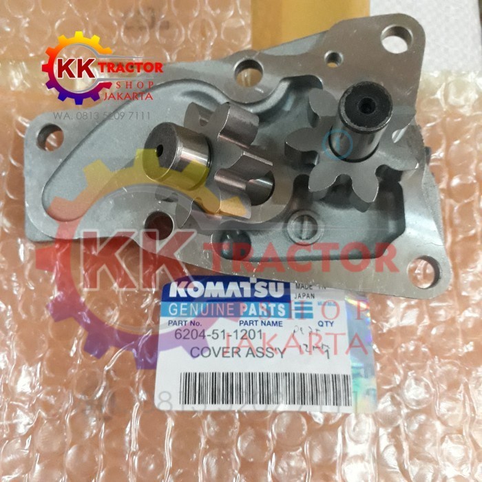 POMPA OLI MESIN PC75UU-2 PN 6204-51-1201 TEBQL GEAR 12MM
