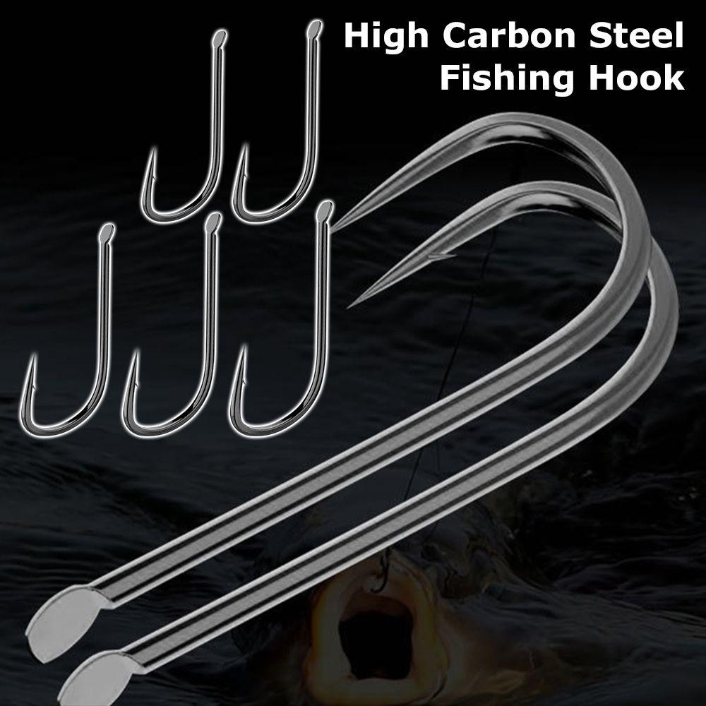 Preva 500pcs Fish Hook Perlengkapan Memancing Jigging Carp High Carbon Steel Fishhooks
