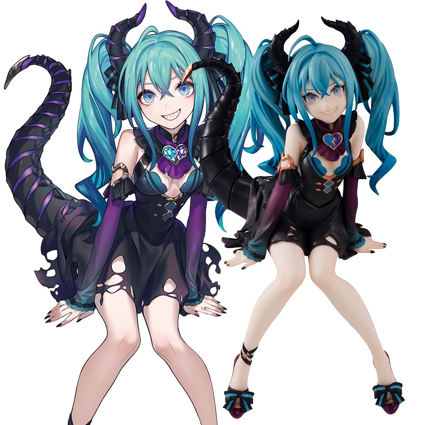 Mainan Action Figure Anime Hatsune Miku Kawaii Little Devil Bahan PVC Ukuran 15CM Untuk Hadiah Ulang Tahun Anak