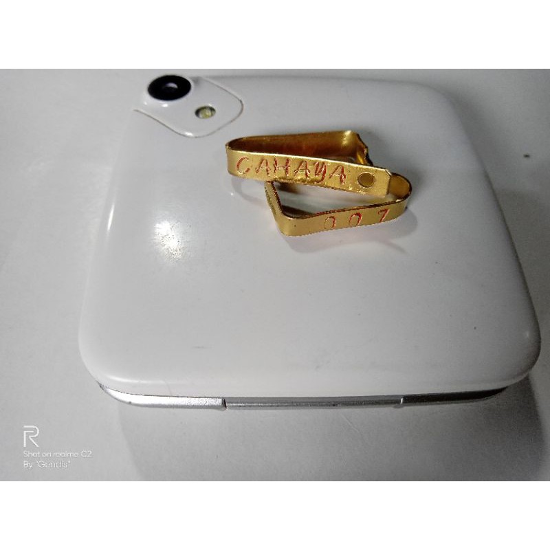 segel ayam wing band,, harga Rp.5500/pcs,,min-5 biji .bahan dari Kuningan asli import