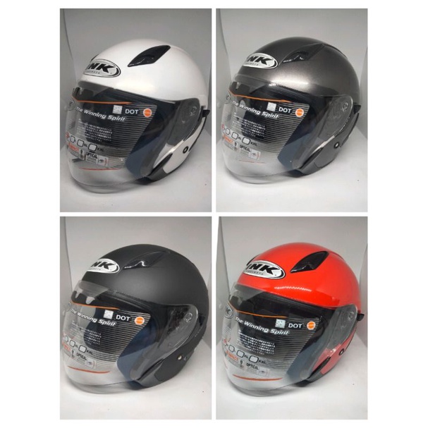 Helm INK Metro 2 solid original double visor bukan centro retro T1 Tmax Dynamic