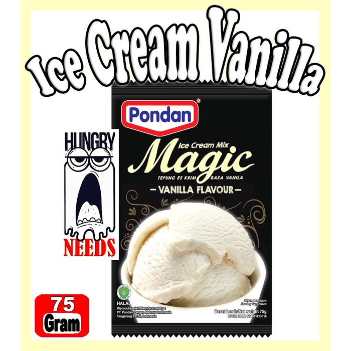 

MURAH PONDAN ICE CREAM MAGIC VANILA 75 GR TEPUNG ICE CREAM