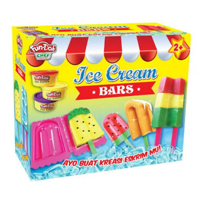 Fun Doh ice cream barat terbaru  Mainan play doh anak membuat es krim.