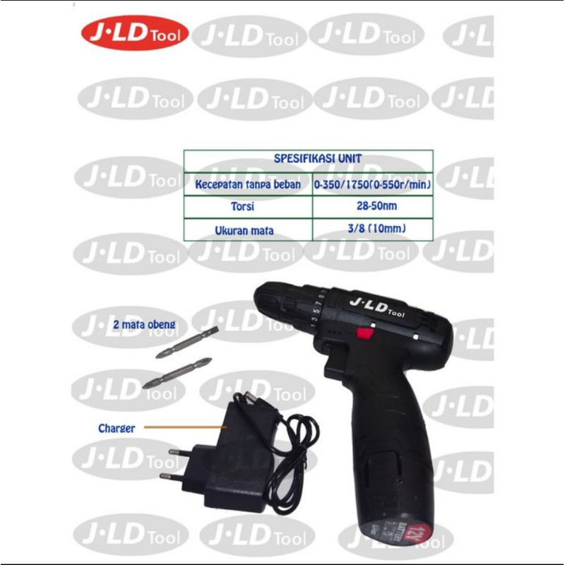 cordless 12v jld bor baterai j.ld 12s