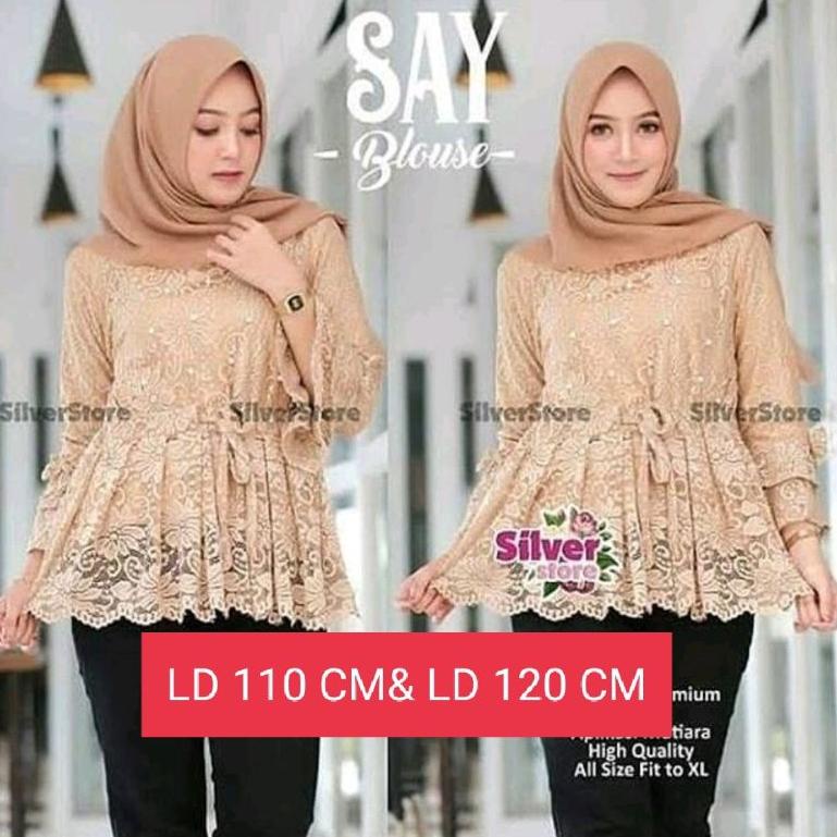 [KODE PRODUK 78NRD4676] LD 110 CM& 120 CM/ATASAN TUNIK BRUKAT/ TUNIK BRUKAT JUMBO/ATASAN BROKAT JUMB