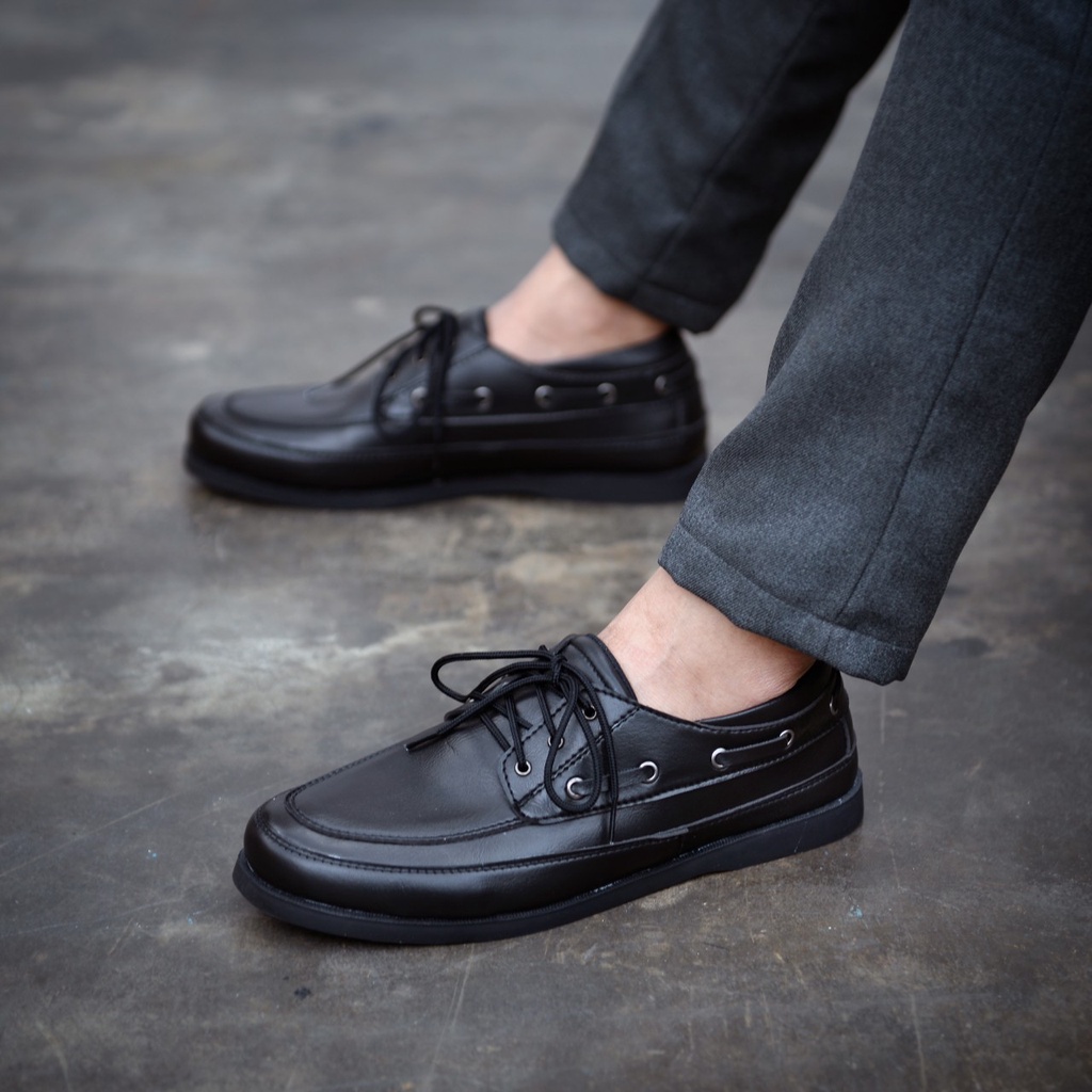 SEPATU FORMAL PRIA CASUAL PERKANTORAN KULIT PU ASLI ORIGINAL CB JEREMY GAYA TRENDY KEKINIAN BLACK BROWN - SepatuFormal Pantofel pria Resmi Formal Hitam Coklat Kasual Kantor Dinas Kuliah Gereja Pesta Kondangan Kerja PNS Guru Terbaru Terlaris Murah