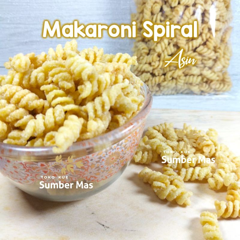 MAKARONI SPIRAL ASIN 1 KG / MAKARONI ULIR / MAKRONI / MACARONI KILOAN