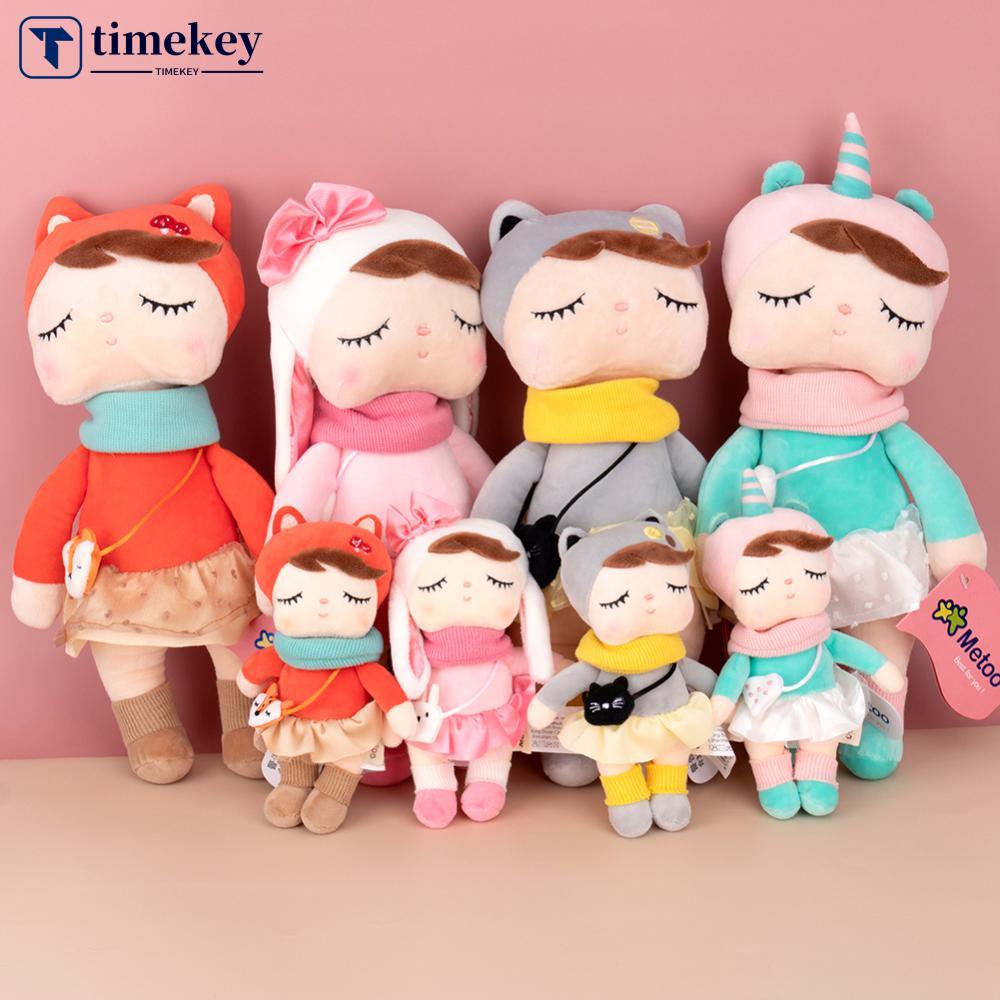 Timekey 2pcs Metoo Angela Mainan Boneka Plush Kelinci Lucu Untuk Anak Perempuan G1J1