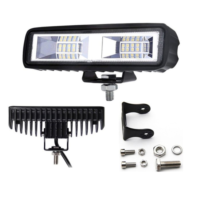 LAMPU TEMBAK SOROT WORK 16 TITIK LIGHT LED BAR CWL 12-24 VOLT 36W