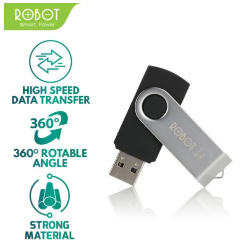 Flashdisk USB 8GB 16GB 32GB High Speed Original ROBOT - Garansi Resmi 1 Tahun