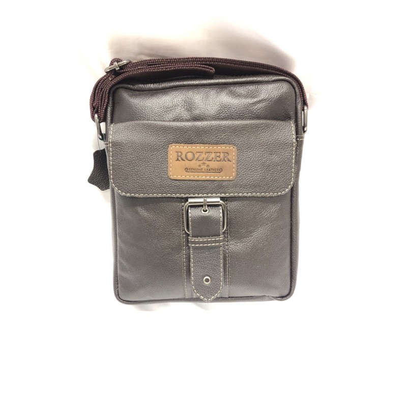 TAS KULIT ASLI SELEMPANG ROZER UKURAN M TAS SELEMPANG KULIT ASLI TAS KULIT PRIA TAS SELEMPANG PRIA