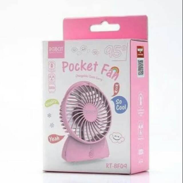 Kipas Angin Robot Rt-Bf09  Angin Mini Pocket Fan